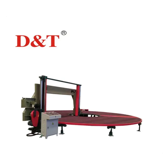 D&T חדש CNC קרוסלה PU ספוג קצף מכונת חיתוך בלוק ODM מקובל