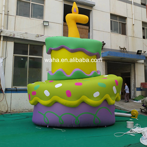 Sculpture de gâteau d'<span class=keywords><strong>anniversaire</strong></span> gonflable personnalisée, gonflable publicitaire pour décoration commerciale et photomaton - Product Image 1