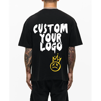 T-shirt Boxy Premium Personnalisé pour Homme, Coupe Oversize à Épaules Tombantes, Style Streetwear, en Coton Lourd, Vêtement Graphique ou Uni, Haut Décontracté