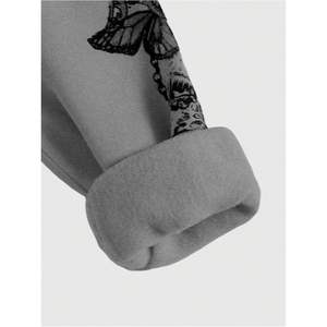 เสื้อฮู้ดดี้พิมพ์ลายผีเสื้อสำหรับผู้หญิง แขนยาว สวมใส่สบาย เหมาะกับทุกฤดูกาล - Product Image 3