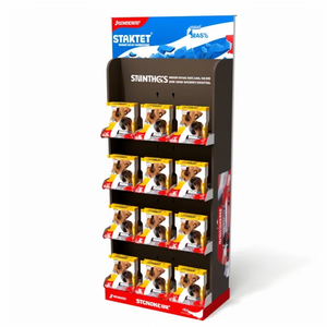 Benutzer definierte Logo Pappe Haustier Hund Zubehör Leine Kleidung Halsbänder Shop <span class=keywords><strong>Store</strong></span> Display Rack für Tierhandlung - Product Image 4