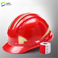 Casque de sécurité pour mineur souterrain avec réflecteur de tête ABS, idéal pour atelier d'ingénierie mécanique, avec bande réfléchissante
