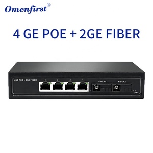 4포트 기가비트 PoE 스위치, 2개의 SC 광포트 포함, 1000Mbps 이더넷 네트워크 스위치, 72W, CCTV IP 카메라용, 공장 도매 - Product Image 1