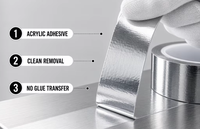 Ruban adhésif en aluminium super résistant, facile à fixer, imperméable et anti-fuite pour la construction et les tuyaux