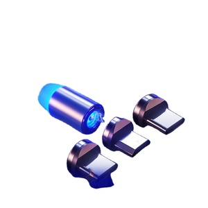 Led ánh sáng ban đêm Glow 3 trong 1 magnetic 2.4A nhanh chóng sạc cáp điện thoại phí nam châm sáng chảy Cáp - Product Image 3