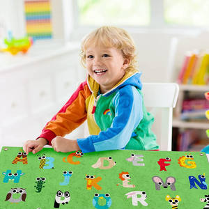 2025 nuevo diseño de letras y números de fieltro tablero de aprendizaje para niños pequeños, tablero de Historia de fieltro Kit educativo temprano regalo para colgar en la pared - Product Image 3