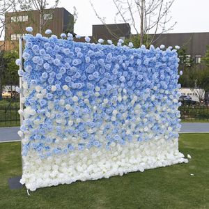 <span class=keywords><strong>Tema</strong></span> decorazioni di compleanno oggetto festa composizione floreale matrimonio sfondo fiore 8x8 muro di fiori sfondo blu per la fotografia - Product Image 5