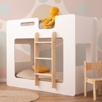 Muebles de Dormitorio Minimalistas y Ecológicos, Literas para Niños, Camas Tipo Loft para Niños, Preescolar, Montessori, Madera de Alta Calidad, OEM