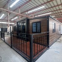 JJM House Conteneur maritime pliable 20ft 40ft à panneaux sandwich, pour bureau, chambre, cuisine, salle de bain - Isolé et étanche