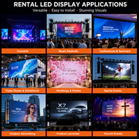 P2.604 LED Ekran Paneli Kiralama Sistemi Yüksek Yenileme Hızlı Video Duvarı Sahne Gösterisi Konser Etkinlik Arka Plan LED Ekran