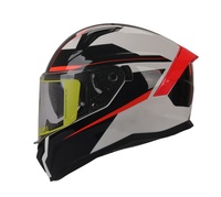 Casque de moto intégral pour adulte approuvé ECE Casques de course de rue Casque de moto à motif de sangle
