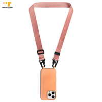 Hot Selling Afneembare Mannelijke Crossbody Ketting Siliconen Webbing Eendelig Mobiele Telefoonhoesje Met Riem Voor Iphone 14 & 15