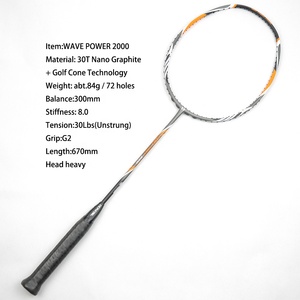 Racchetta da <span class=keywords><strong>Badminton</strong></span> Professionale in Carbonio 30T+TECHNOLOGY CONE, Personalizzata, 30 libbre, 84g, per Atleti Professionisti - Product Image 2