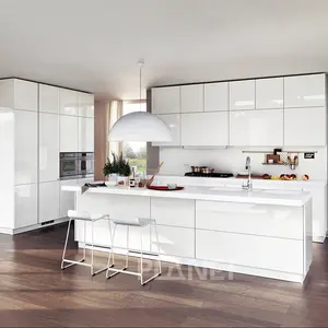 Modern furniture lacquer modern melamine best price kitchen cabinet for new house