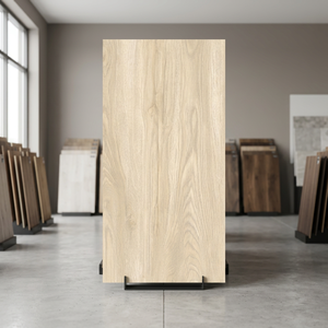 Azulejos de Porcelana Esmaltada Color Madera Marfil Eden, 600x1200mm 60x120cm, Azulejos para Piso y Pared con Diseño de Madera para Exteriores - Product Image 3