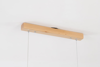 Suspension LED moderne en bois massif de noyer nordique nouveau lustre d'intérieur chinois pour étude de table à thé de restaurant longue utilisation