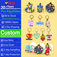 Llavero de PVC 2D con Símbolo Religioso de Pez Ichthys, Diseño Personalizado para Frases de Fe y Regalo Cristiano, Amuleto para Bolsa, Llaveros Personalizados