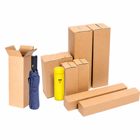 Boîtes d'expédition en carton ondulé Kraft RSC à fentes, personnalisables avec logo, taille sur mesure, écologiques, commande en gros directe usine, faible MOQ