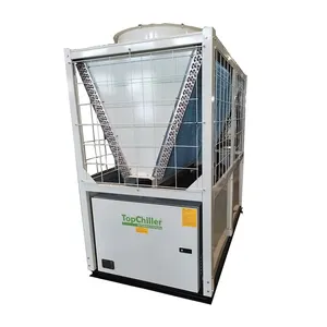 Pengiriman cepat cangkang pendingin Air industri 100KW 40HP dan tabung pendingin udara Evaporator 40 ton