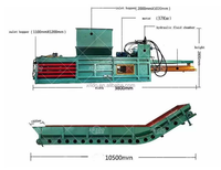 Presse à balles hydraulique entièrement automatique pour tapis, paille, sciure, vêtements et bouteilles PET