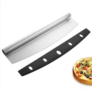 Cortador de Pizza de Acero Inoxidable de Alta Calidad con Protector de Cuchilla de PP, Cortador de Pizza Duradero, Cortador de Pizza Tipo Balancín para - Product Image 1