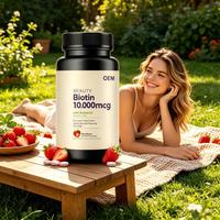 Échantillon disponible – Comprimés de biotine OEM haute puissance dissolvables pour adultes – Beauté naturelle certifiée GMP – Éclaircissement de la peau et croissance des cheveux