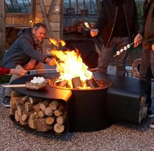 Cheminée moderne extérieure à feu véritable Cheminée à bois Design Garden Camping Fire Pits Bonfire Tabletop Fire Pits Charcoal Grill - Product Image 2