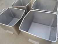 Équipement de transformation de volaille en acier inoxydable 304 de 200 litres / chariot avec roues pour le transport de la viande