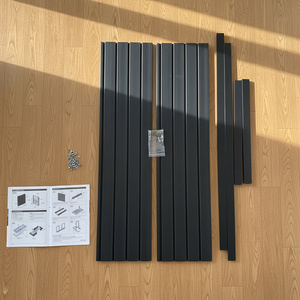 Kit de panneaux de rangement robustes JH-Mech avec crochets et paniers, en <span class=keywords><strong>PVC</strong></span> durable, pour panneaux rainurés, installation facile, étagères pour panneaux rainurés, panneaux de garage. - Product Image 2