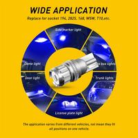 Ampoule LED AUXITO Bestseller T10 B2 9V 18V, ampoule de phare LED bleue 240lm 1 pièce 3030SMD 12 pièces 4014SMD pour éclairage intérieur de voiture