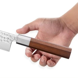 Couteau de chef <span class=keywords><strong>APEX</strong></span> à manche octogonal <span class=keywords><strong>Red</strong></span> Treasure 8 pouces pour gaucher passe au lave-vaisselle coupe de viande en acier inoxydable - Product Image 4