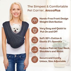 Muestras Gratis de Transportadoras para Perros Pequeños, Transportadora Frontal para Perros Pequeños, Transportadora de Mascotas con Manos Libres, Transportadoras para Gatos con Tamaño Ajustable - Product Image 3