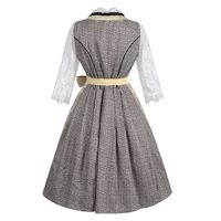 Costume de luxe Dirndl pour femme, style serveuse des Alpes, pour l'Oktoberfest, festival traditionnel, cosplay, carnaval, déguisement