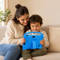 Tablette éducative pour enfants avec protection oculaire, 3000 mAh, processeur quadricœur, tablette d'apprentissage pour tout-petits, 7 pouces, Android 12, tablette pour enfants
