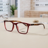 Lunettes de lecture anti-lumière bleue pour ordinateur, monture optique carrée à bordure complète, monture en plastique légère à motif uni, protection des yeux, unisexe
