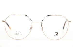 Lunettes de vue rondes rétro unisexes au design ultra fin avec logo personnalisé, lunettes optiques en métal tendance - Product Image 2