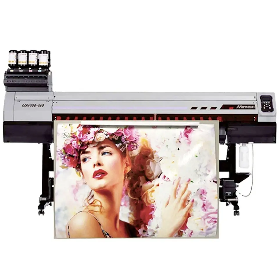 Mới Và Gốc Mimaki UJV100-160 Máy In UV Sử Dụng 1 Lít Lus210 Mực Cuộn Để Cuộn Ujv100 Máy