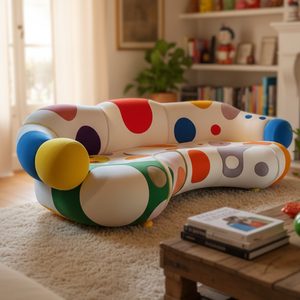 Set <span class=keywords><strong>di</strong></span> Divani Componibili <span class=keywords><strong>di</strong></span> Lusso Design Moderno Divano Chesterfield a Pois Arredamento <span class=keywords><strong>di</strong></span> Alta Qualità per Soggiorno Tessuto Personalizzabile - Product Image 5