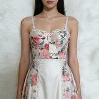 Top Corto Sexy con Estampado Floral para Mujer, Corsé de Malla Transparente, Top Corto con Estampado de Serpiente, Estilo Y2K