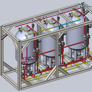 Hochwertiger OEM 316L Edelstahl Industrieller Skid-Montierter Lagertank Druckbehälter ASME-Zertifiziert Komplettes Skid-System - Product Image 6