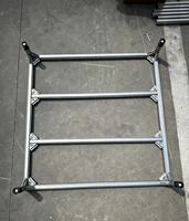 Dalles de terrasse en composite WPC pour extérieur, avec cadre en aluminium réglable, imperméables et résistantes aux UV