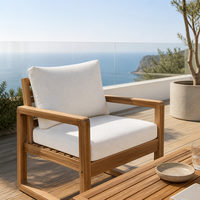 Coussin de soutien lombaire de luxe Hodon, résistant aux taches, en acrylique teint en solution, résistant au soleil et aux huiles, pour chaise longue