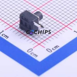 K2-1109DE-E4SW-01 Tactile Switch Through hole Component THT Switch Single Pole Single Throw Round Button 2.5N Right Angle Insert - Product Image 2