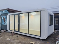 Maison conteneur de 20 pieds, Cabine Apple portable pour salle de sport privée, Pod spatial moderne préfabriqué modulaire pour centre de fitness