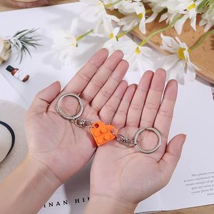 Llavero de Bloques de Construcción en Forma de Corazón, Ladrillo Acrílico, Juego de 2 Piezas para Parejas, Regalos de Amor a Juego, Novio, Novia, Boda - Product Image 6