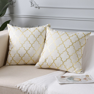 Innermor Home Decor Luxury <strong>Mustard</strong> Yellow Floral Woven Jacquard Heated Square Sofa Seat Pillows Removable Washable <strong>Cushion</strong> <strong>Cover</strong> - Product Image 3