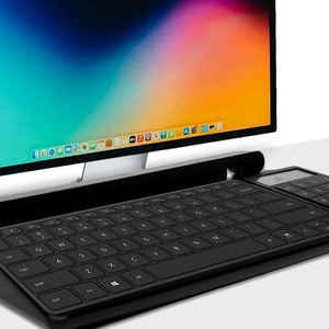 Pizarra Blanca de <span class=keywords><strong>Escritorio</strong></span> con Almacenamiento para Computadora, Superficie de Escritura de Vidrio Liso sin Marco, con Cajón Organizador de <span class=keywords><strong>Escritorio</strong></span> - Product Image 2