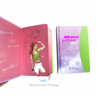 Carnet de notes/journal scolaire personnalisé de haute qualité avec reliure cousue, couverture en cuir/tissu gaufrée et dorée