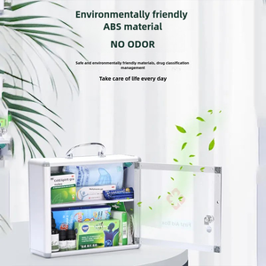 Treo Tường Tổ chức khẩn cấp Y Tế Du lịch Viện trợ đầu tiên Kit túi y học ngực hộp lưu trữ - Product Image 5