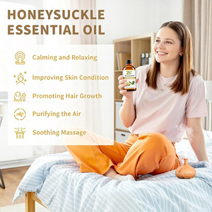 Huile Essentielle de Chèvrefeuille Pure en Gros, Parfum Floral Sucré Longue Durée, Huile Essentielle OEM pour Lotion Corporelle - Product Image 3